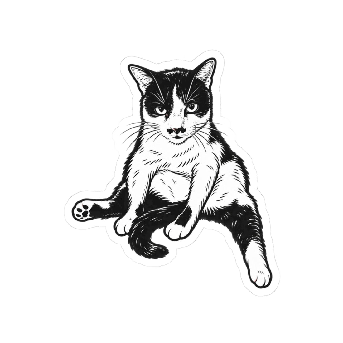 Charlie Sitting Weird #1, Kiss-Cut Sticker
